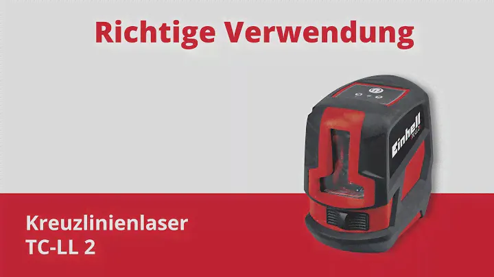 Richtige Verwendung des Einhell Kreuzlinienlasers TC-LL 2