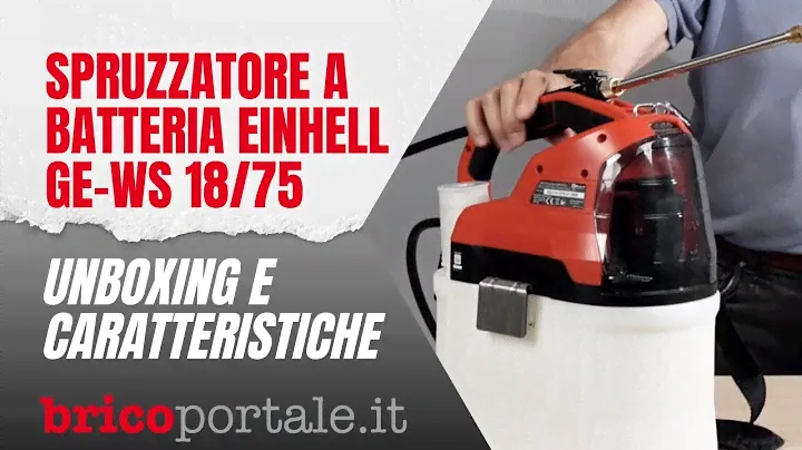 Spruzzatore a batteria Einhell GE-WS 18/75 | Unboxing e caratteristiche