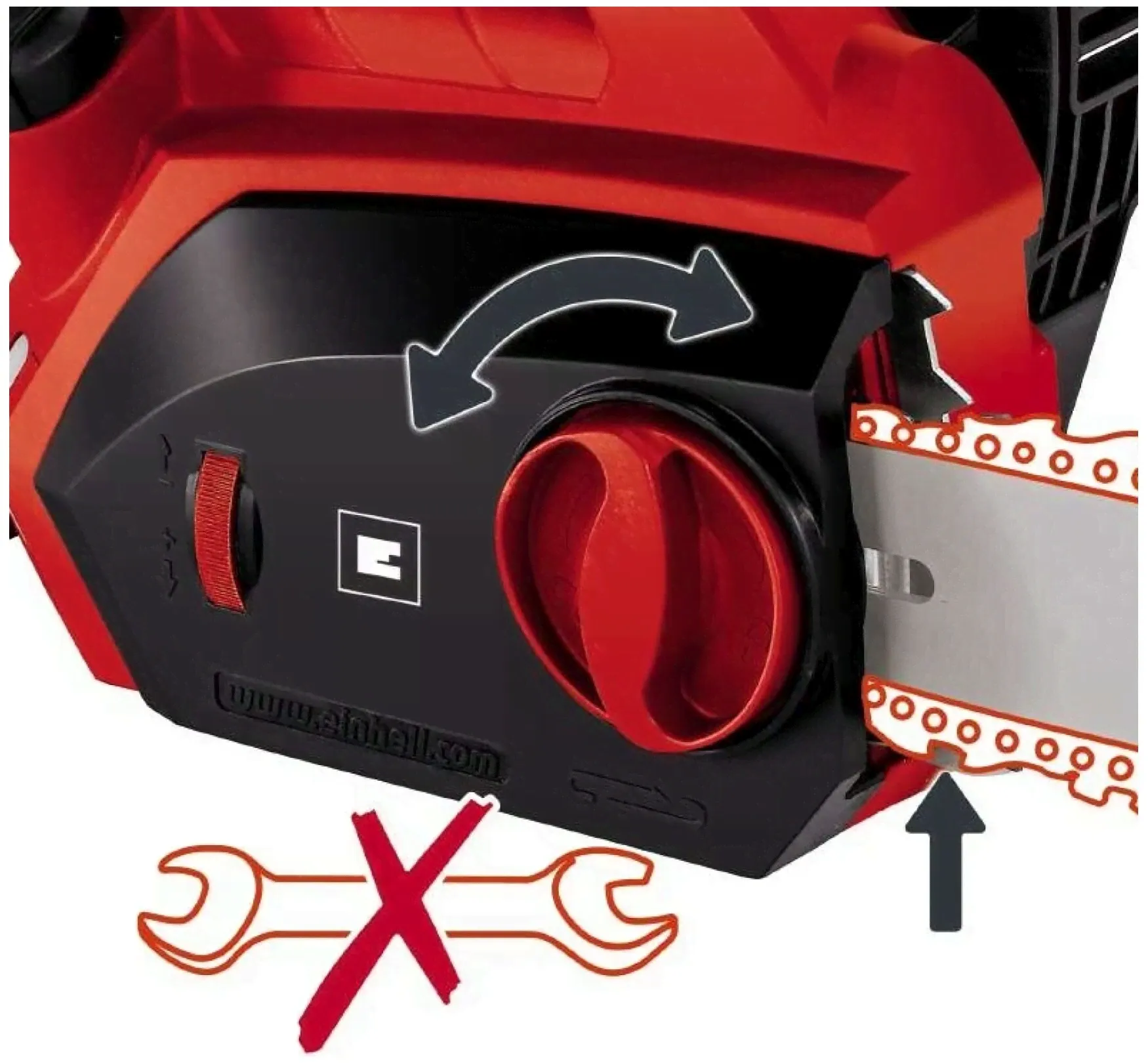 Revolt Электрическая цепная пила EINHELL GH-EC 1835, 1800Вт, 35см пилы-4