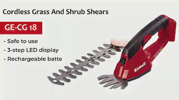 Einhell GE-CG 18 Li Solo Power X-Change Cordless Grass And Shrub Shears